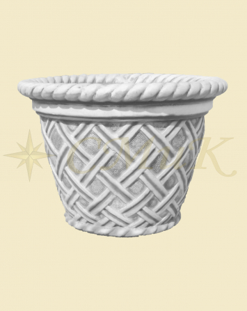 Вазон садовый ваза плетеная высокая(антик)